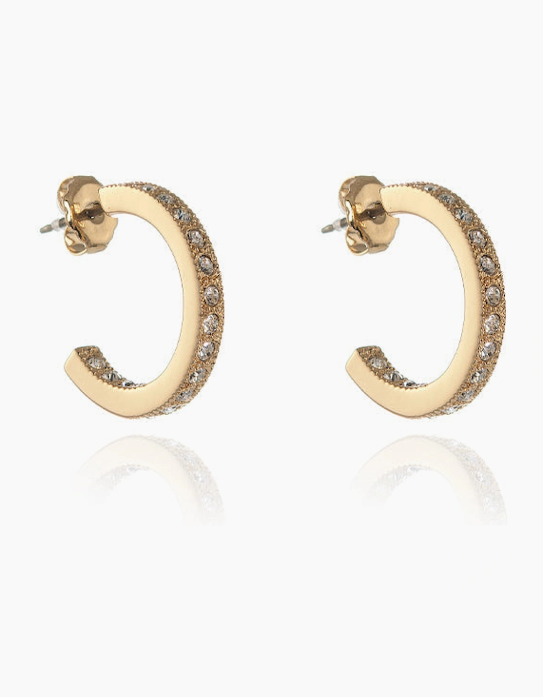 Saga 18mm Gold Hoop Earrings