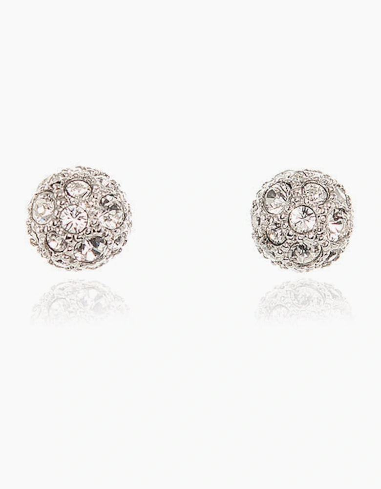 Pom Pom Silver Earrings
