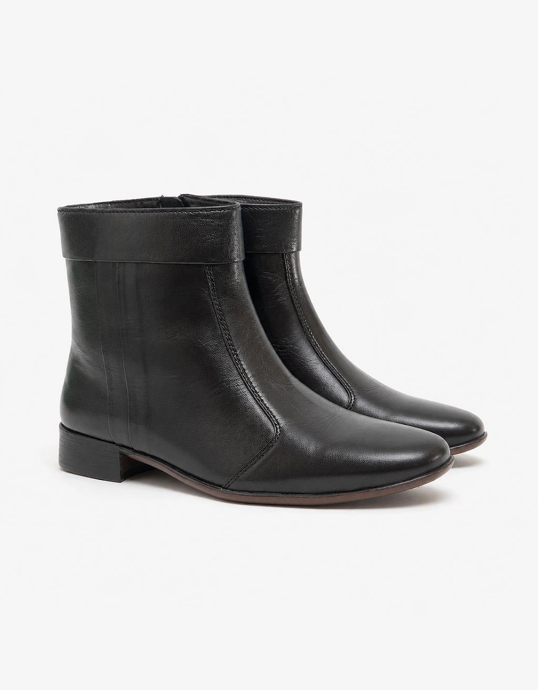 Scimitar GREG Mens Soft Leather Cuban Heel Boots Black
