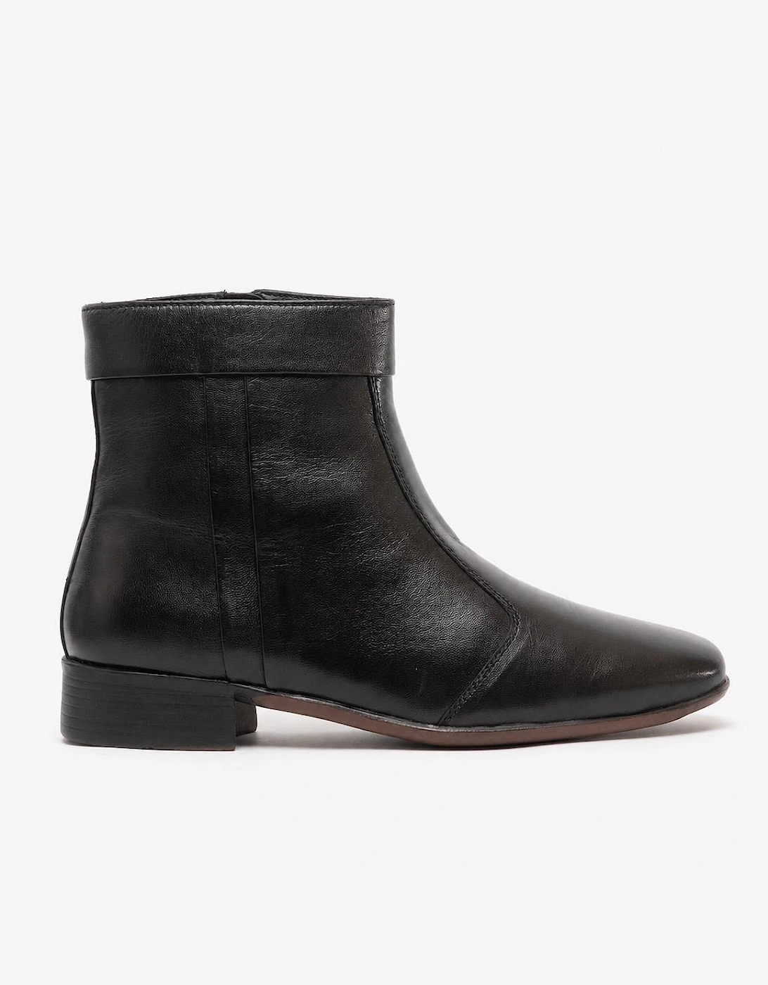 Scimitar GREG Mens Soft Leather Cuban Heel Boots Black