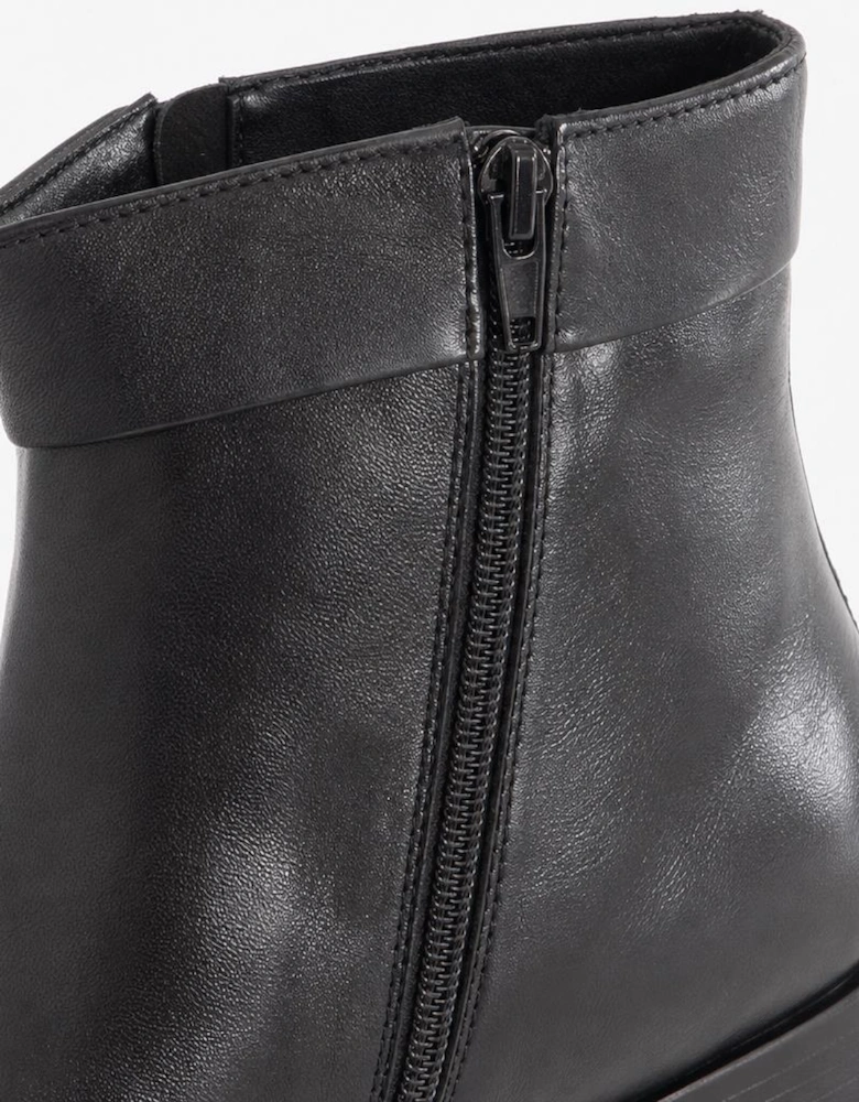Scimitar GREG Mens Soft Leather Cuban Heel Boots Black