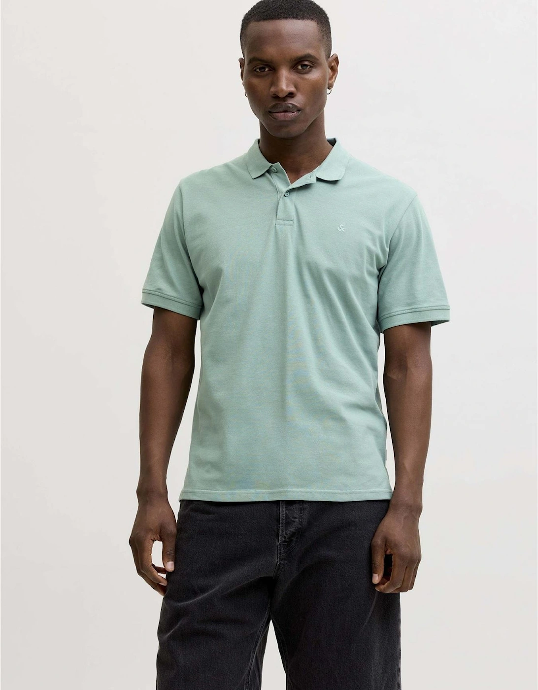 Jack And Jones Men's Short Sleeve Polo Shirt - Blue Mirage - M - Image 4