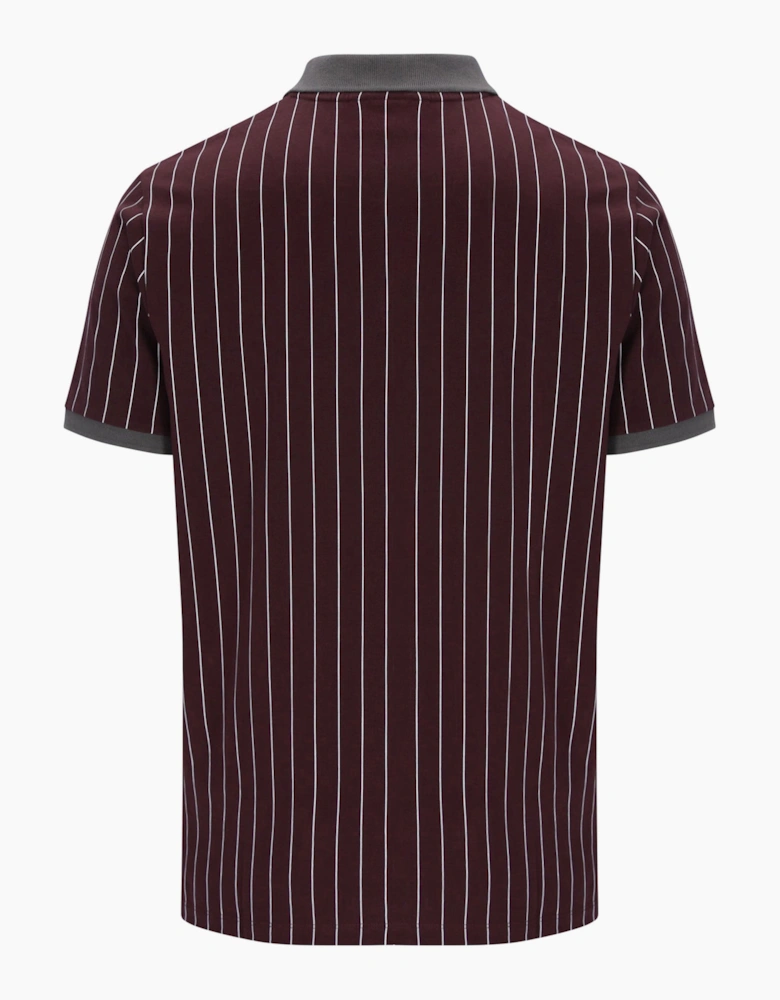 FILA CLASSIC BB1 STRIPED POLO FUDGE/GUNMETAL/WHITE