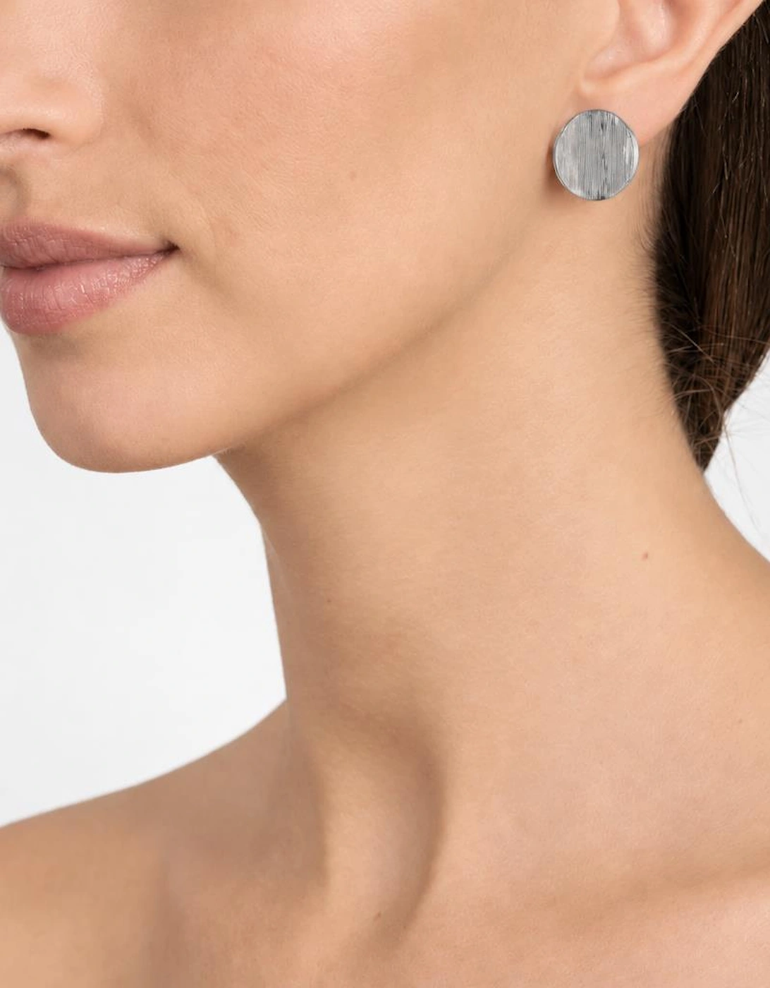 Caspain Silver Clip On Earrings