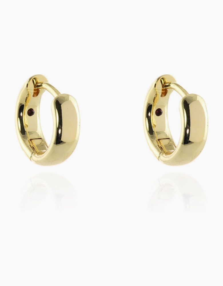 Sabrina Huggie 12mm Gold Hoop