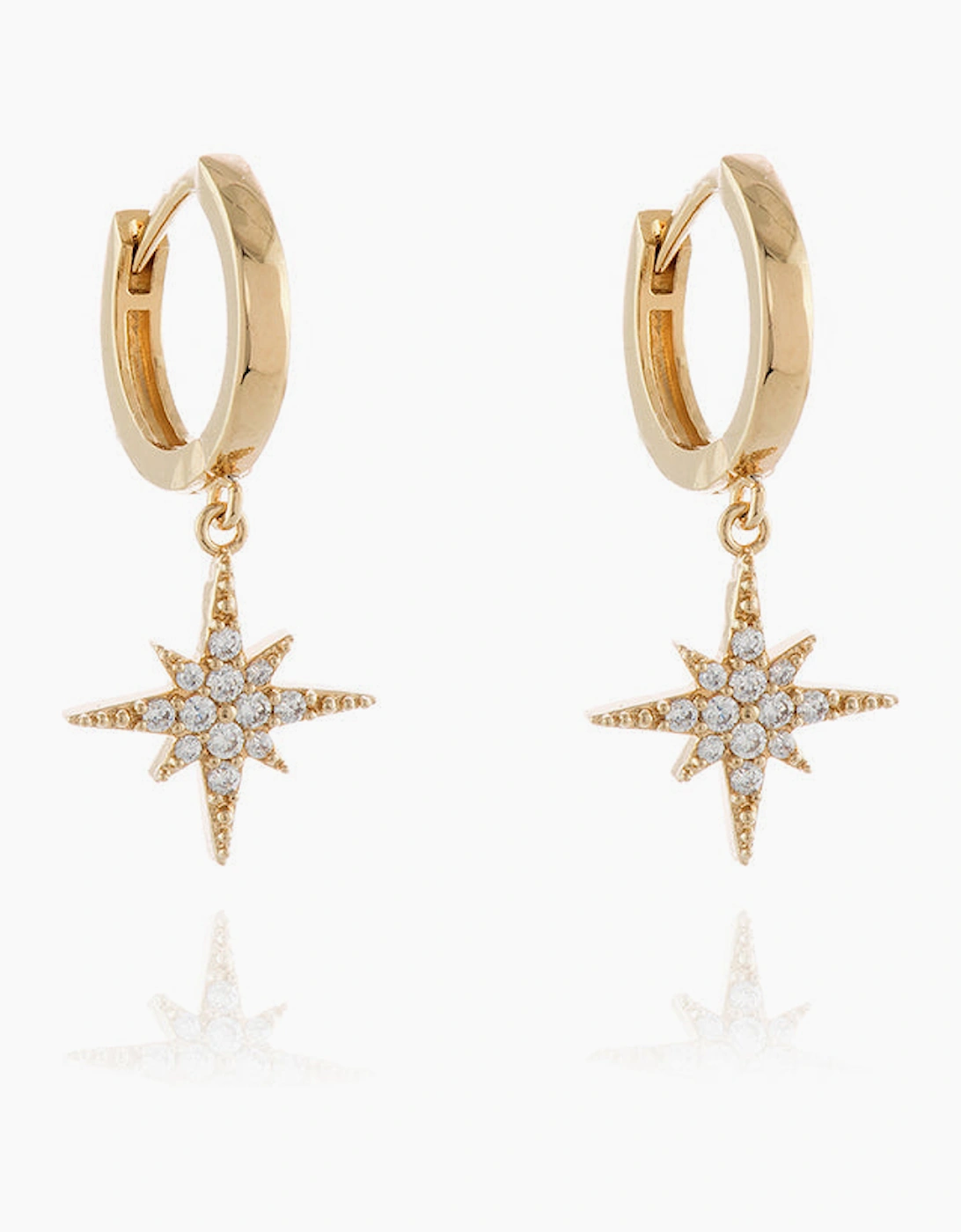 North Star Gold Huggie Earrings