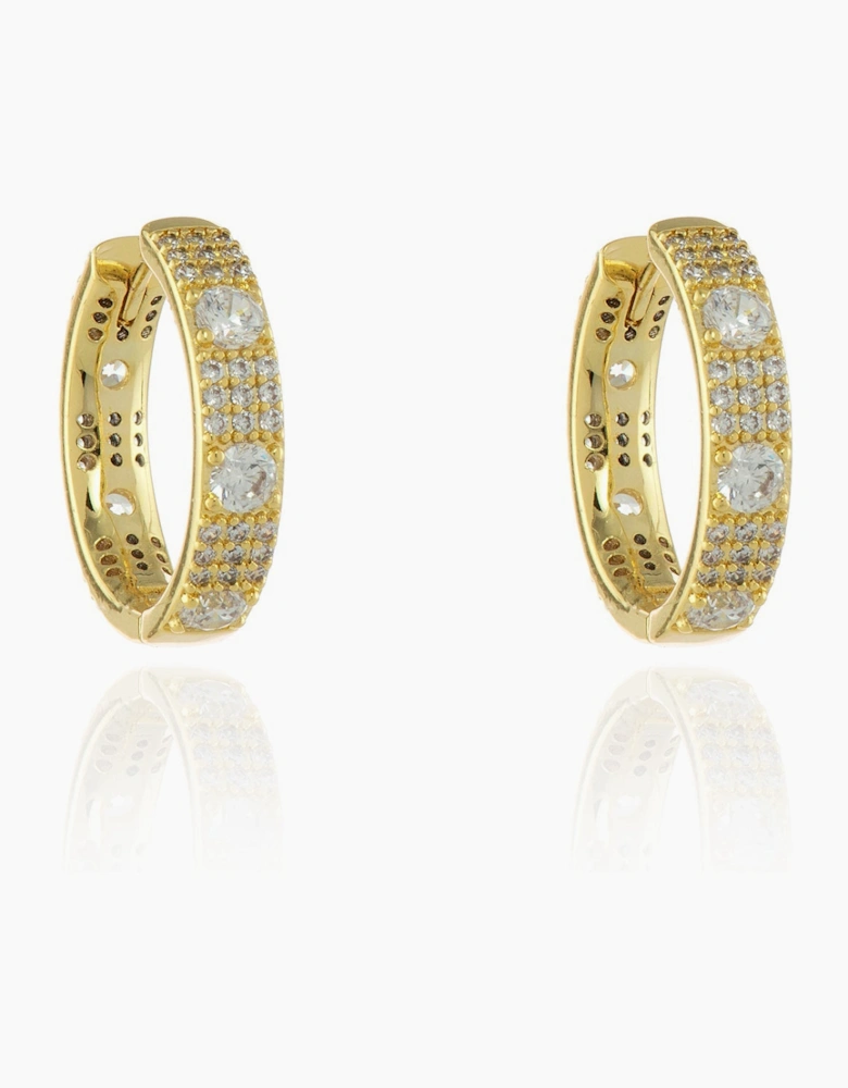 Fellini Medium 18mm Gold Hoop