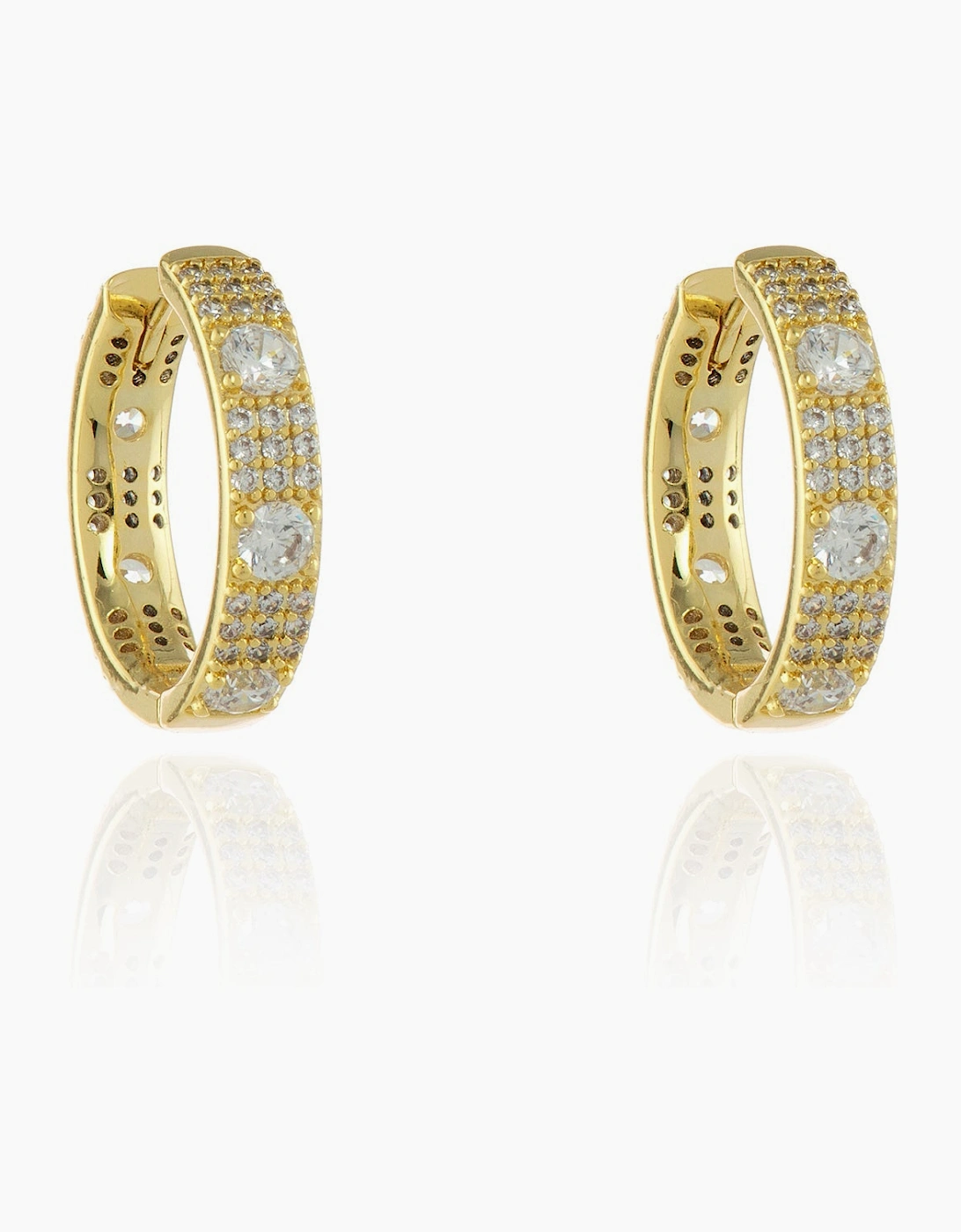 Fellini Medium 18mm Gold Hoop