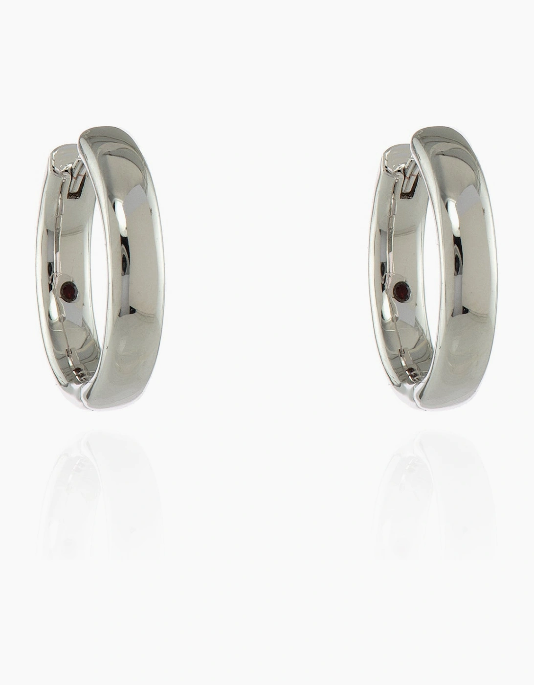 Sabrina Medium 18mm Silver Hoop
