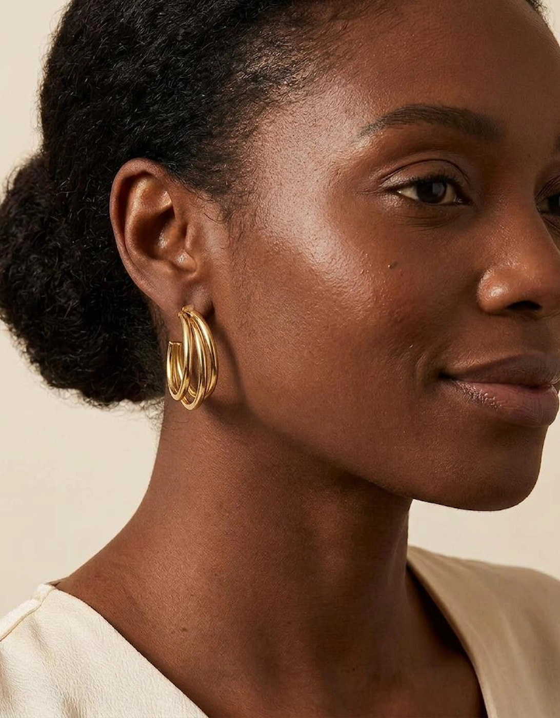 Gabby Gold Hoop Earrings