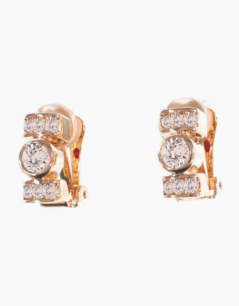Terri Rose Gold Clip On Earrings