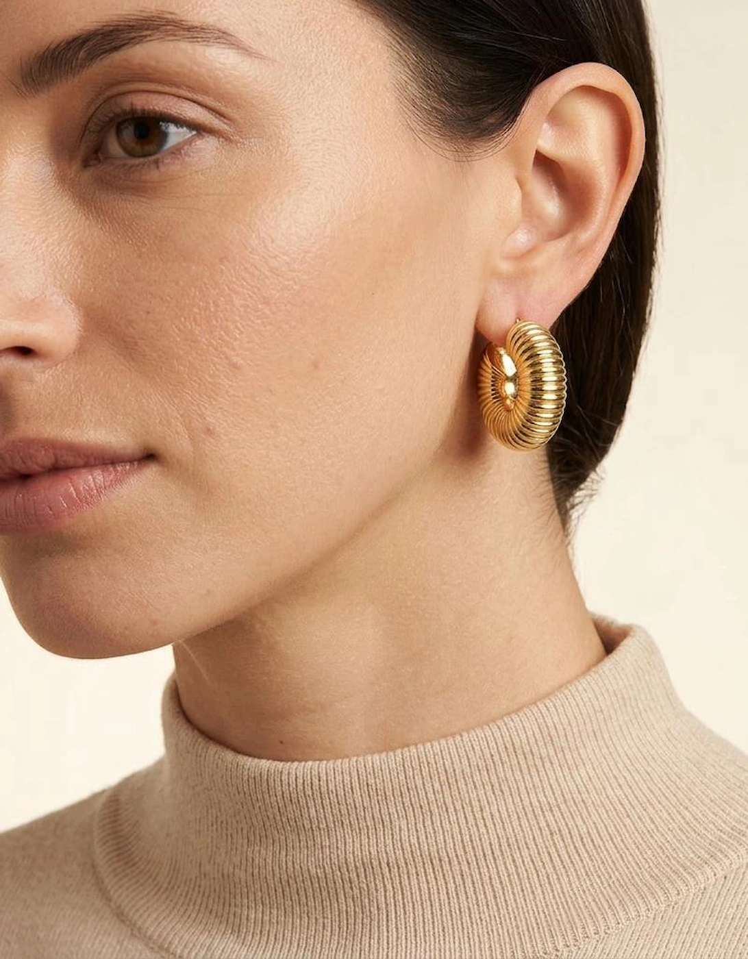 Fifer Gold Hoop Earrings