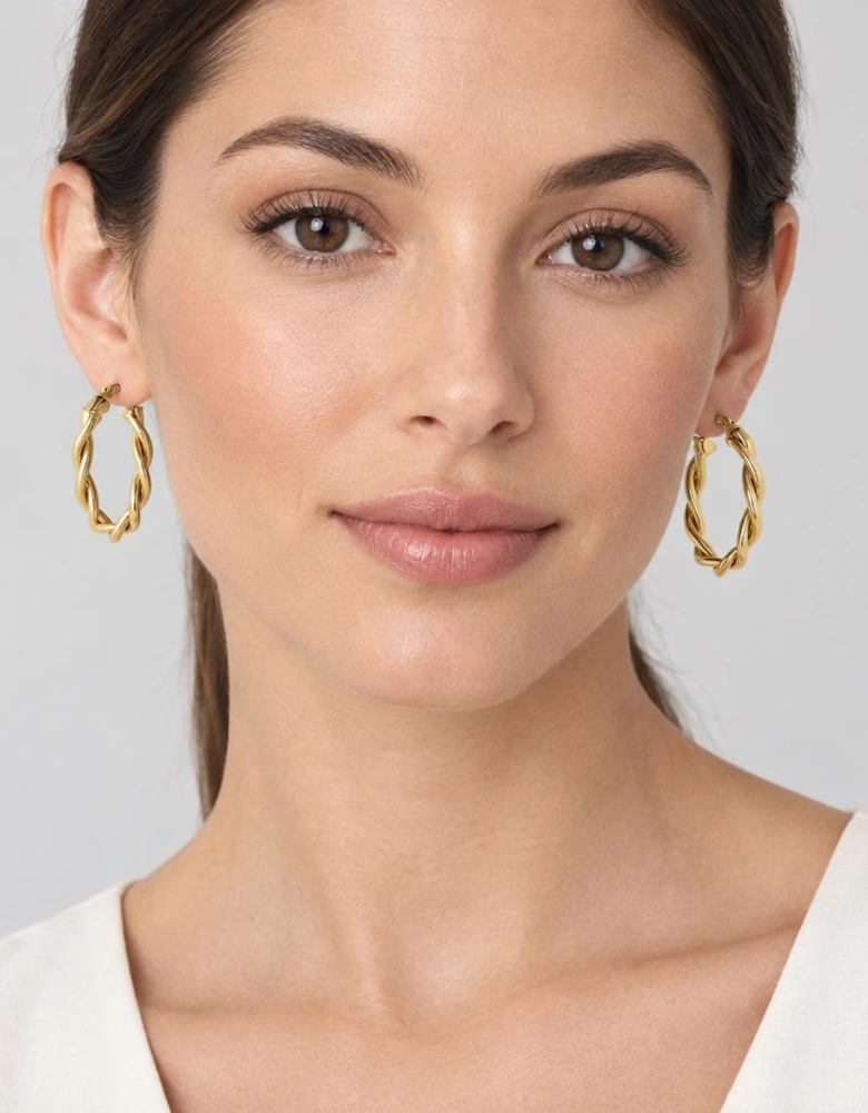 Olena Gold Hoop Earrings