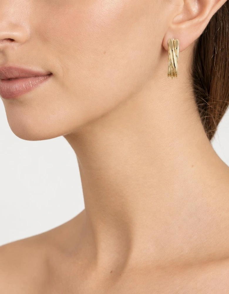Panola Gold Clip On Earrings
