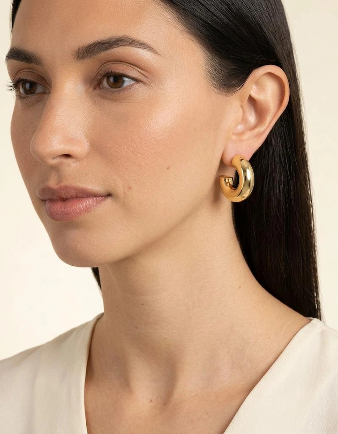 Deliz Gold Hoop Earrings