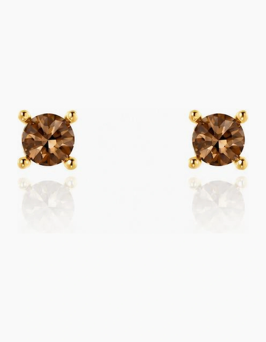 Laine 6mm Topaz Gold Earrings