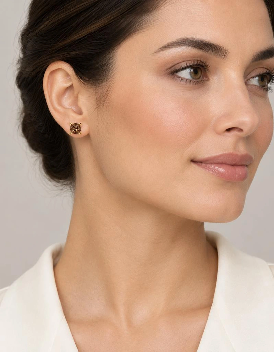 Laine 6mm Topaz Gold Earrings