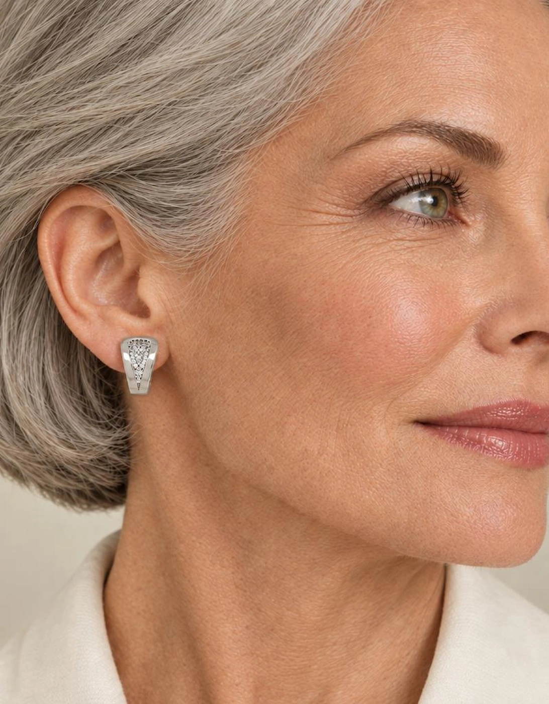 Talli Silver Clip On Earrings