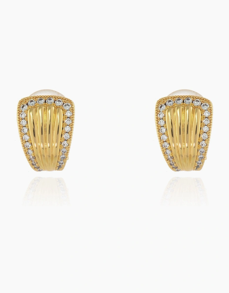 Fallon Gold Clip On Earrings