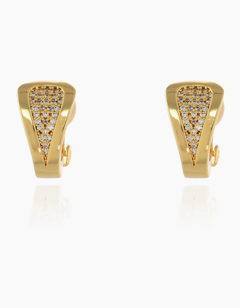 Talli Gold Clip On Earrings