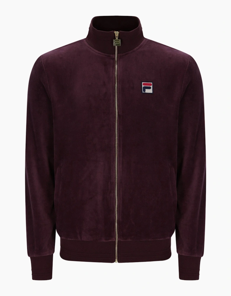 Fila Vintage FILA NERO 2 VELOUR TRACK JACKET FUDGE