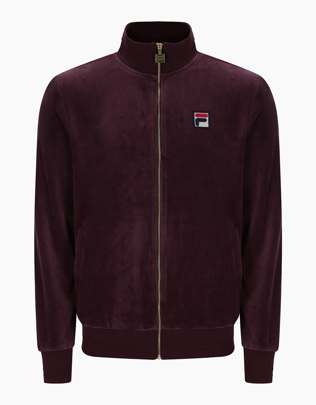 Fila Vintage FILA NERO 2 VELOUR TRACK JACKET FUDGE