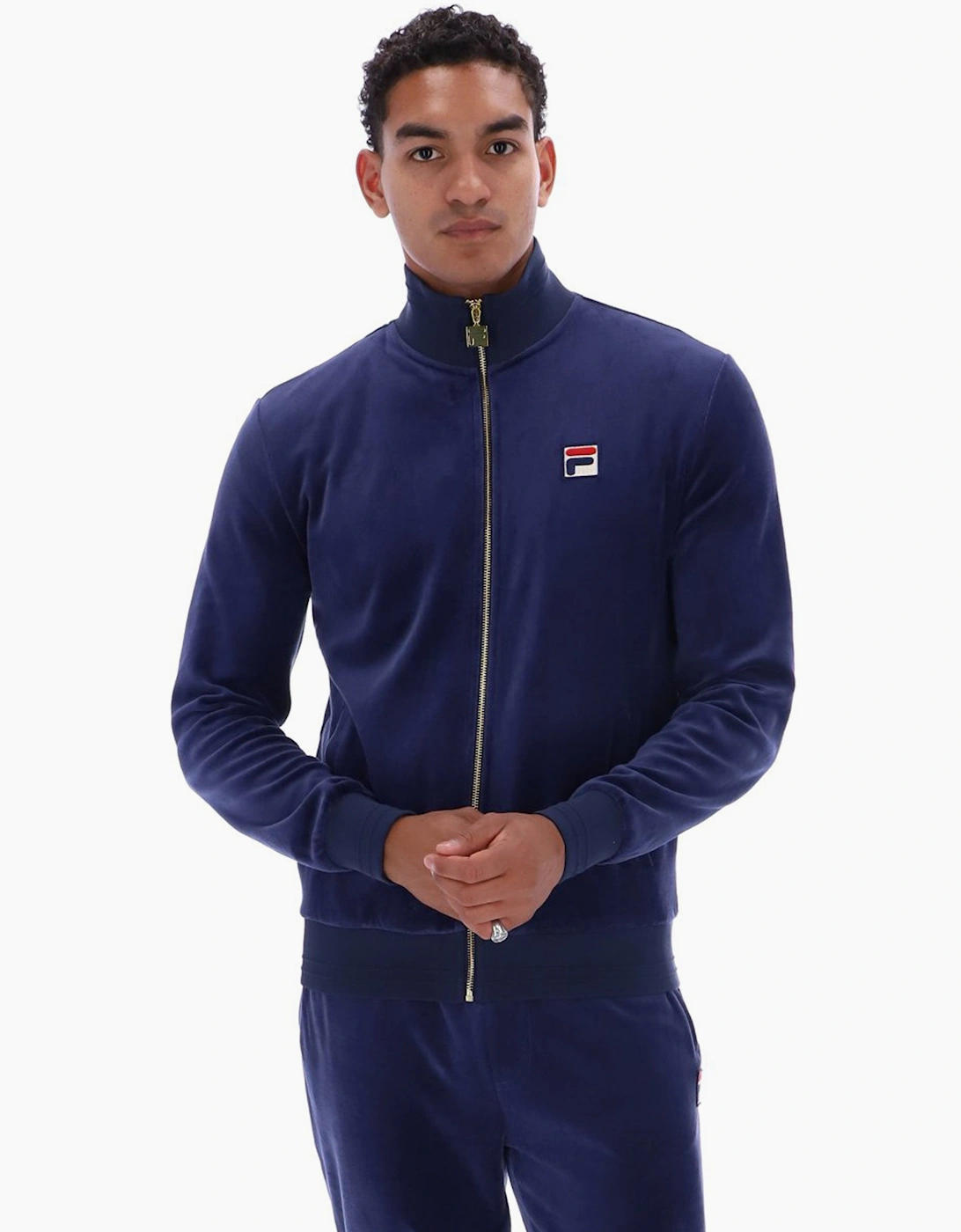 Fila Vintage FILA NERO 2 VELOUR TRACK JACKET FILA NAVY