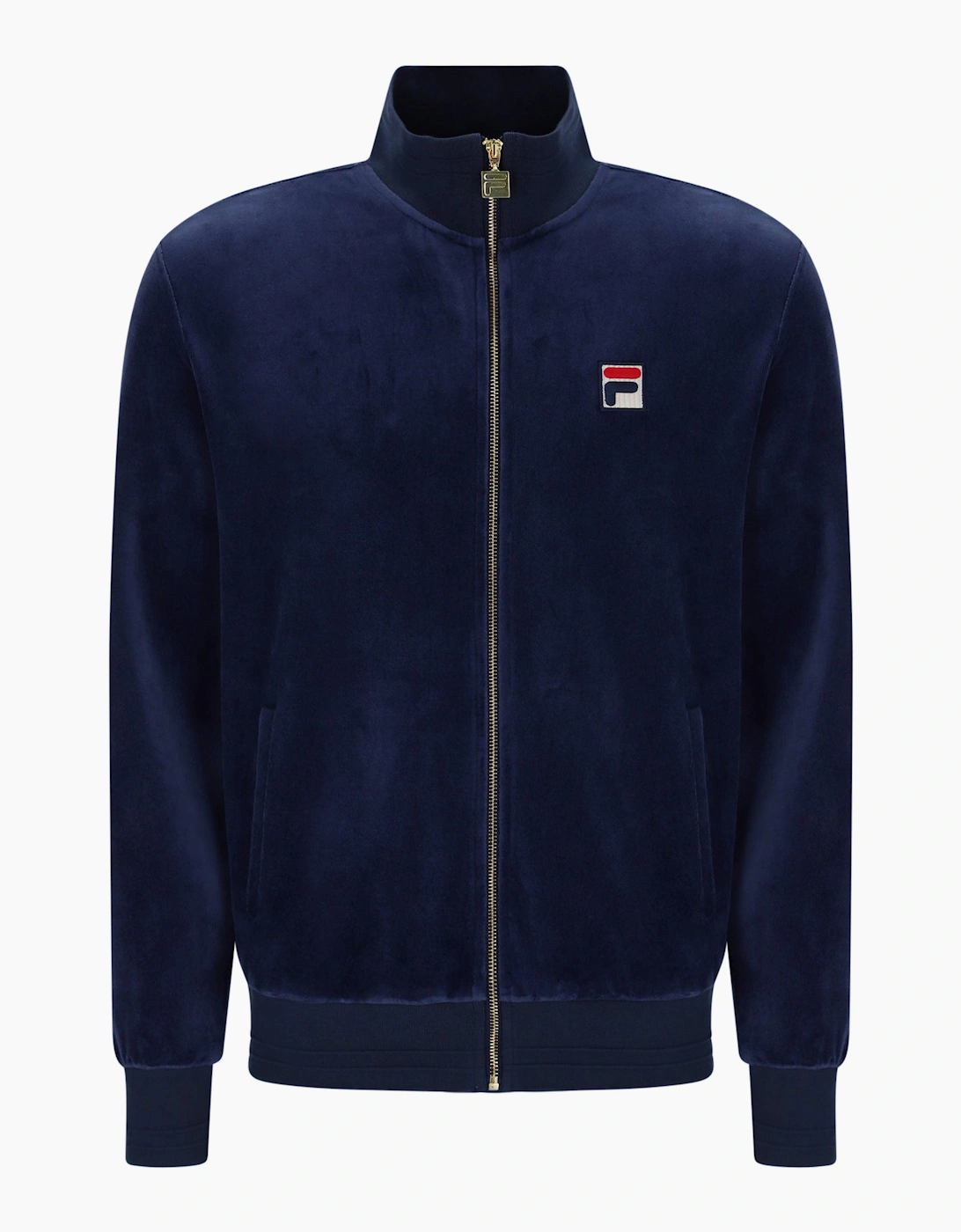 Fila Nero Velour Track Top, Navy - 3XL - Image 4