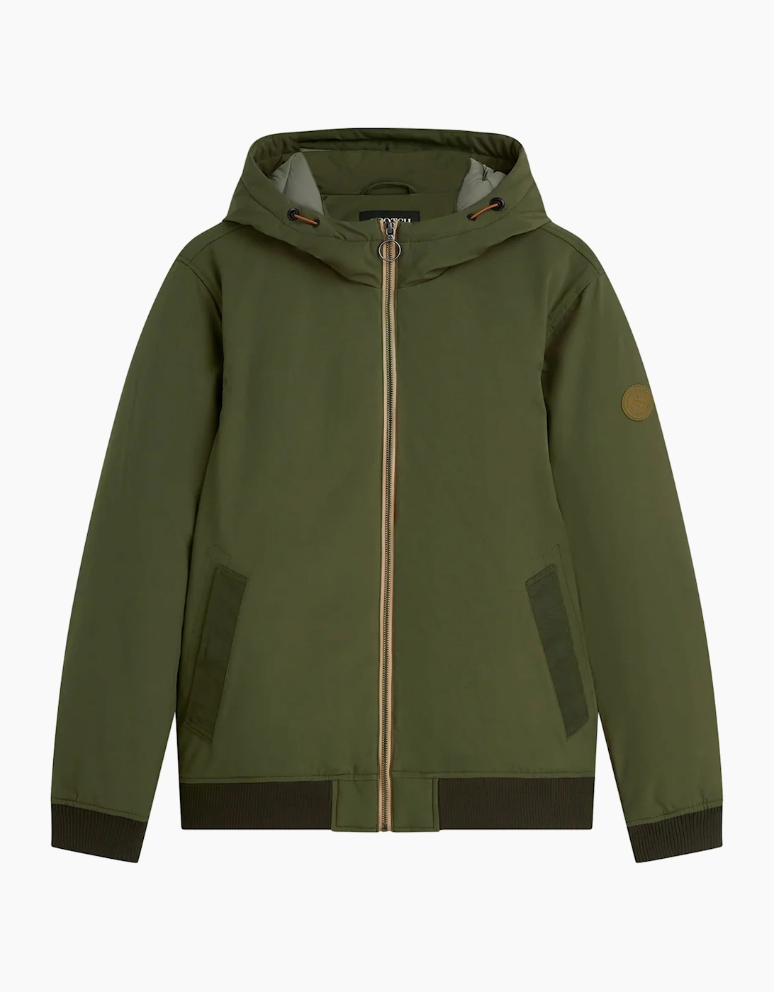 Scotch & Soda Hooded softshell padded jacket GREEN