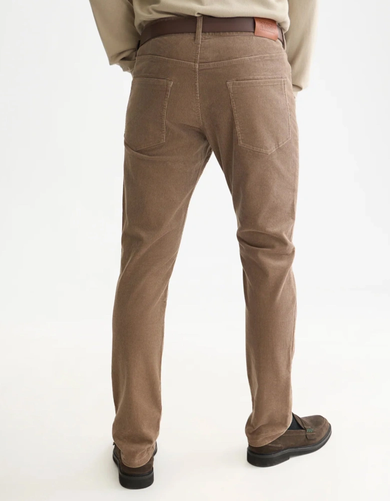 Scotch & Soda Ralston Stretch Cotton Corduroy 5 pkt WALNUT