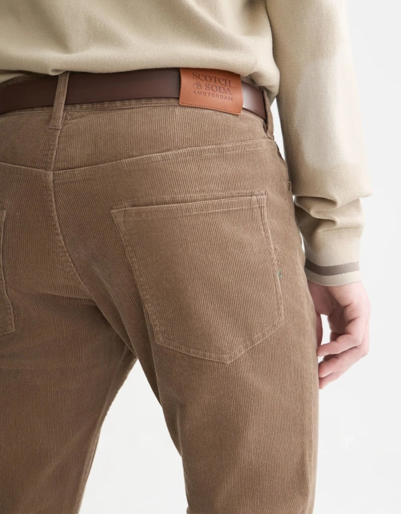 Scotch & Soda Ralston Stretch Cotton Corduroy 5 pkt WALNUT