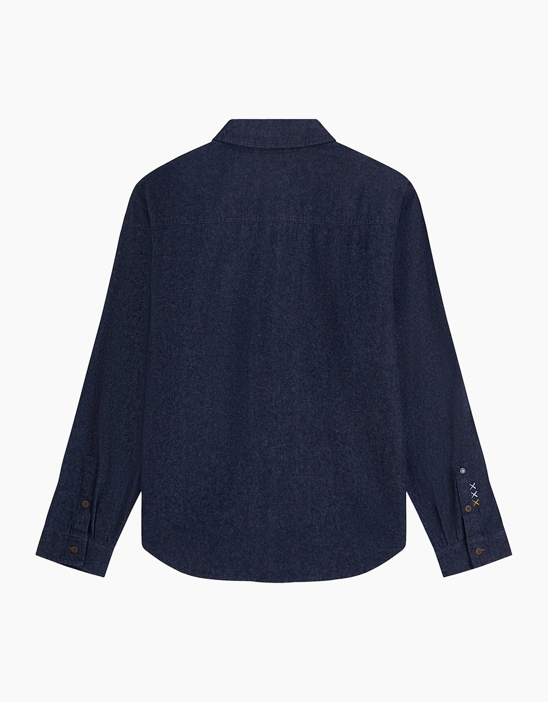 Scotch & Soda Denim Flannel relaxed fit overshirt INDIGO