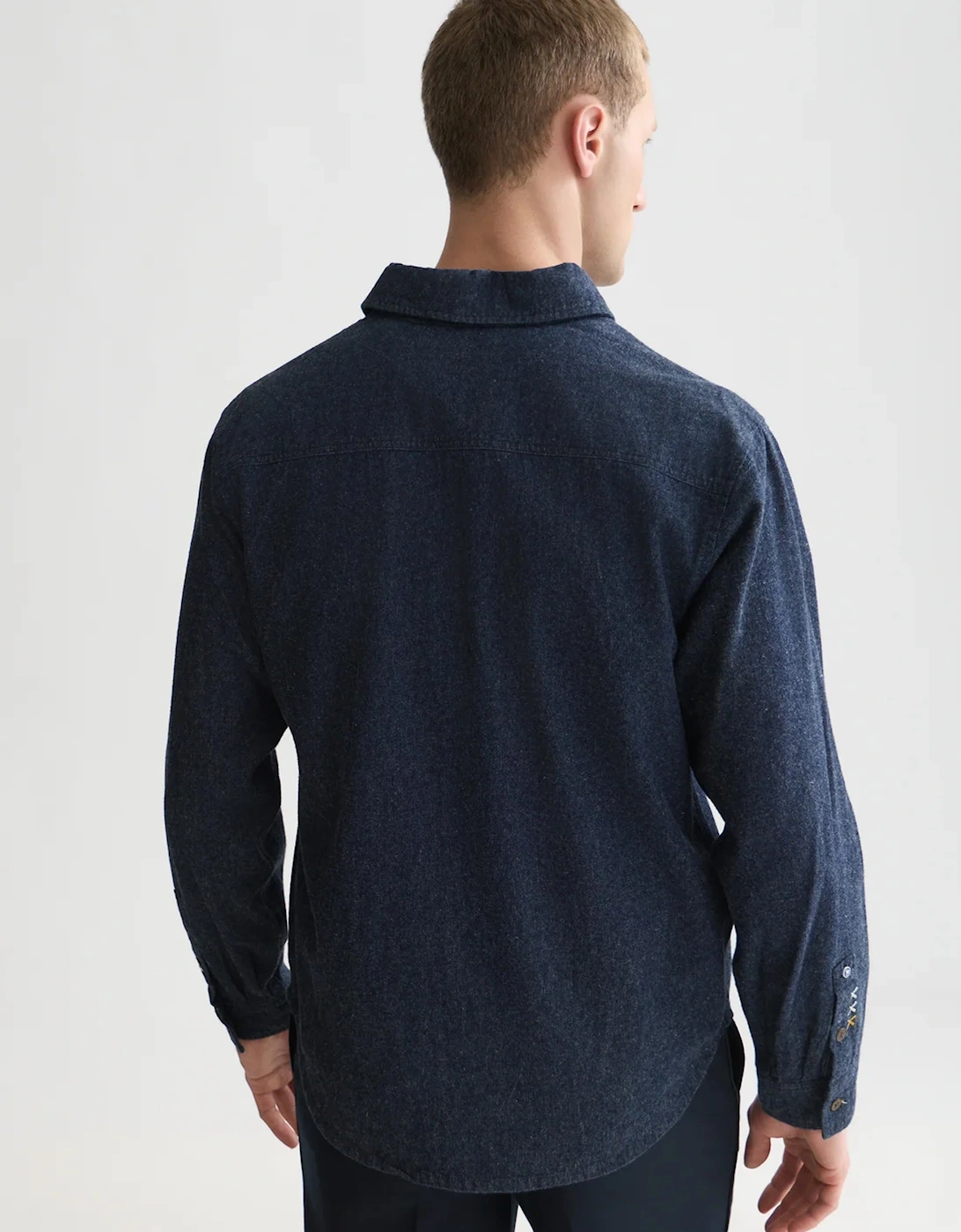 Scotch & Soda Denim Flannel relaxed fit overshirt INDIGO