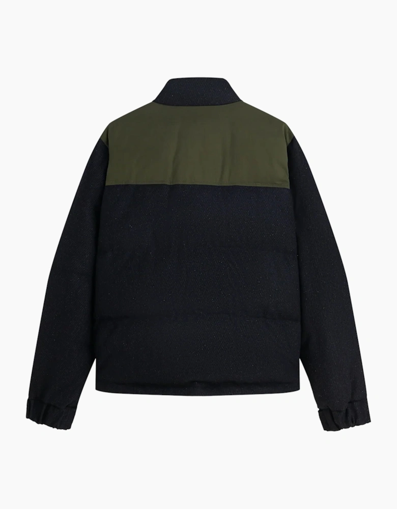 Scotch & Soda Heritage Wool Puffer Jacket Sky Captain