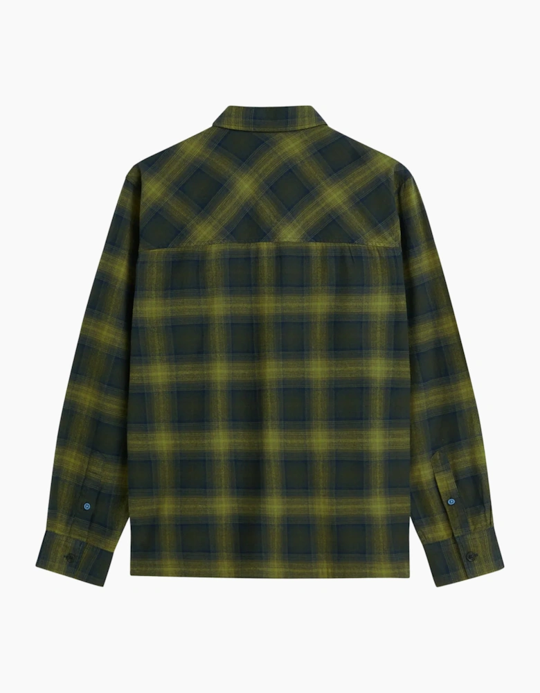 Scotch & Soda Flannel Checked Relaxed Fit Shirt Forest Night check