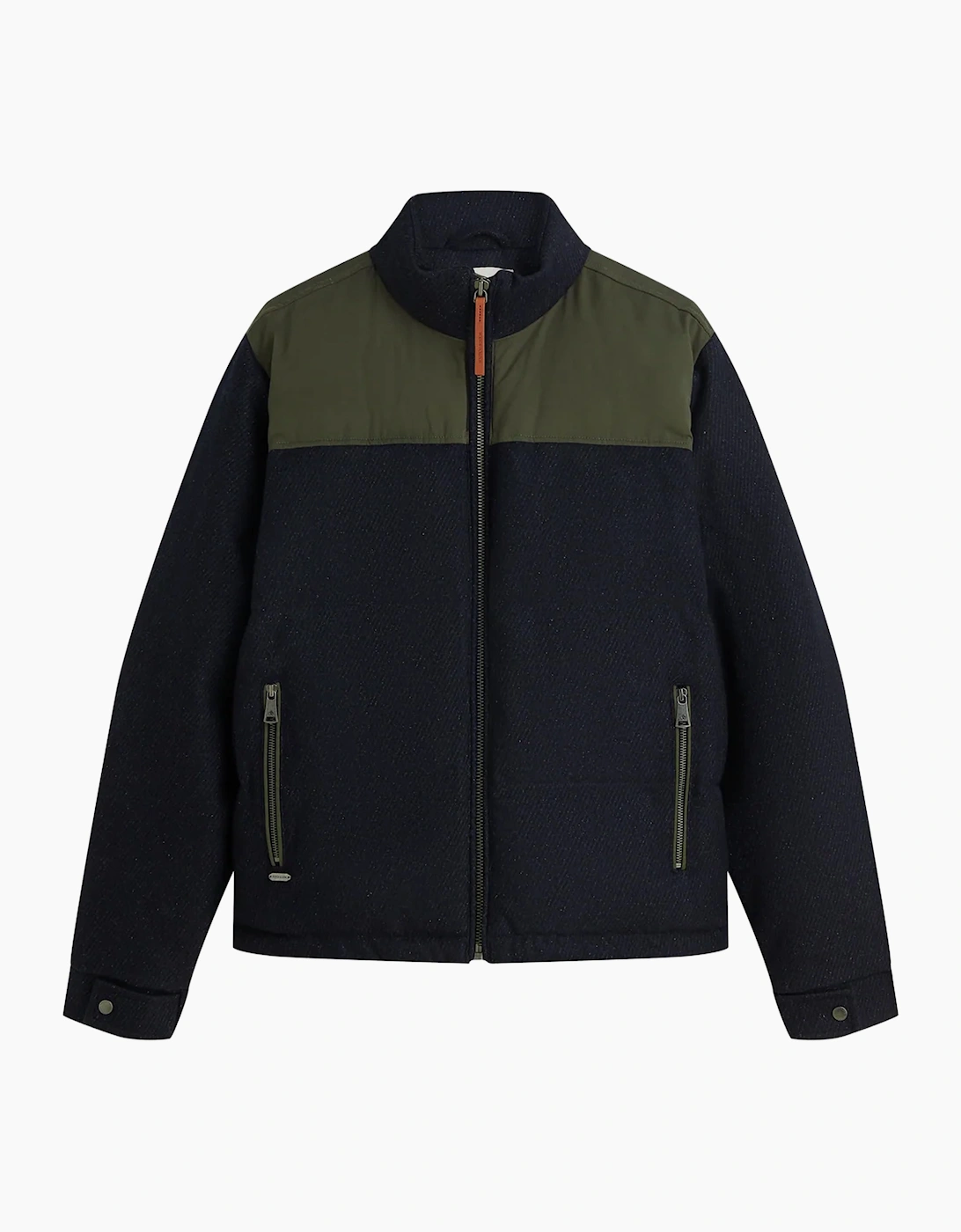 Scotch & Soda Heritage Wool Puffer Jacket Sky Captain
