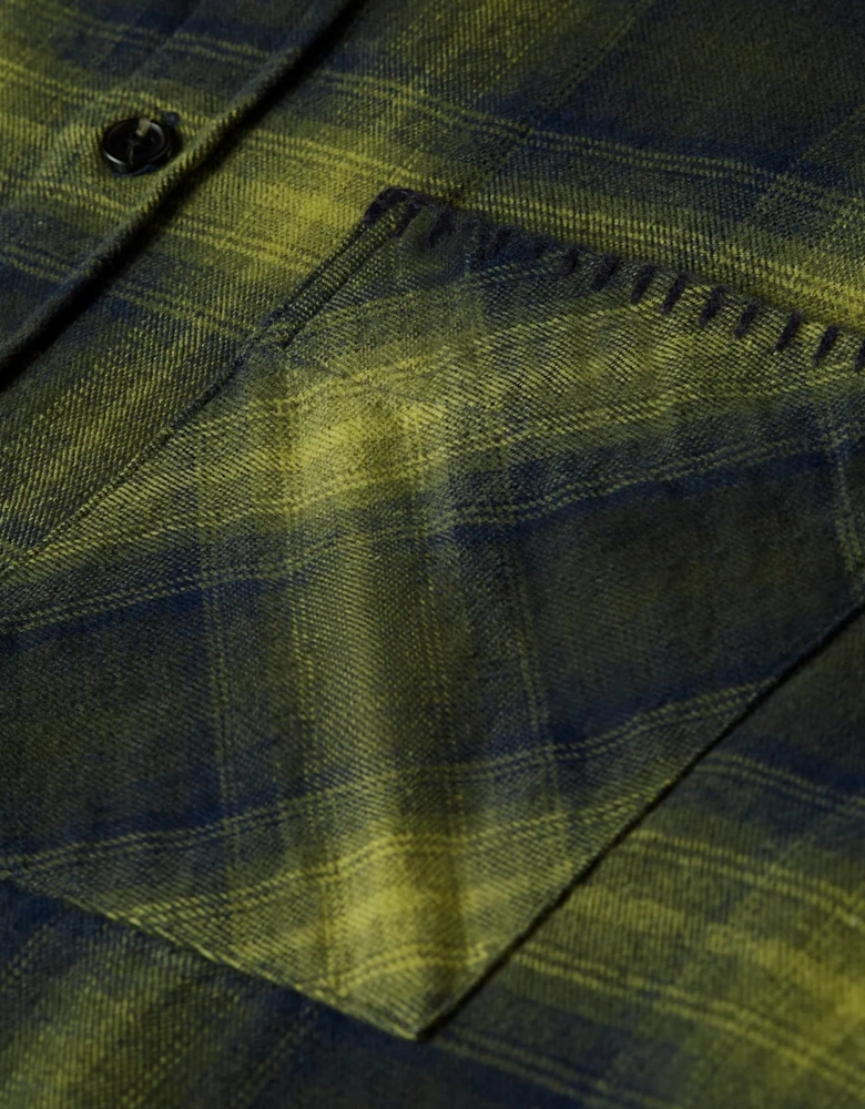 Scotch & Soda Flannel Checked Relaxed Fit Shirt Forest Night check