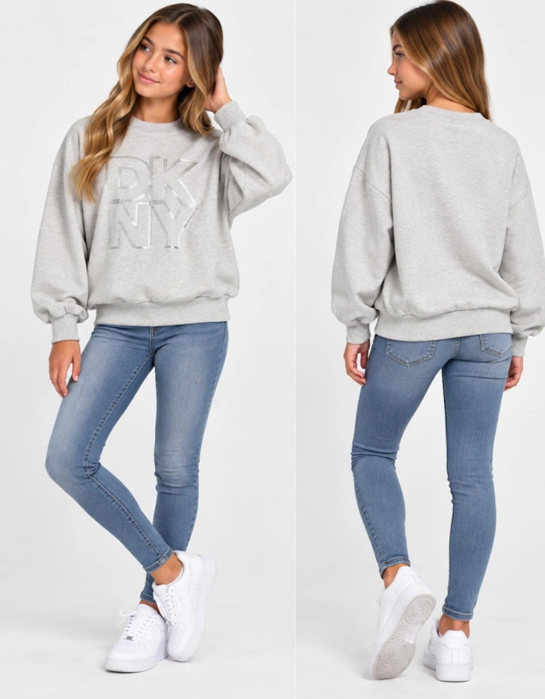 DKNY BEIGE SWEATSHIRT D62904