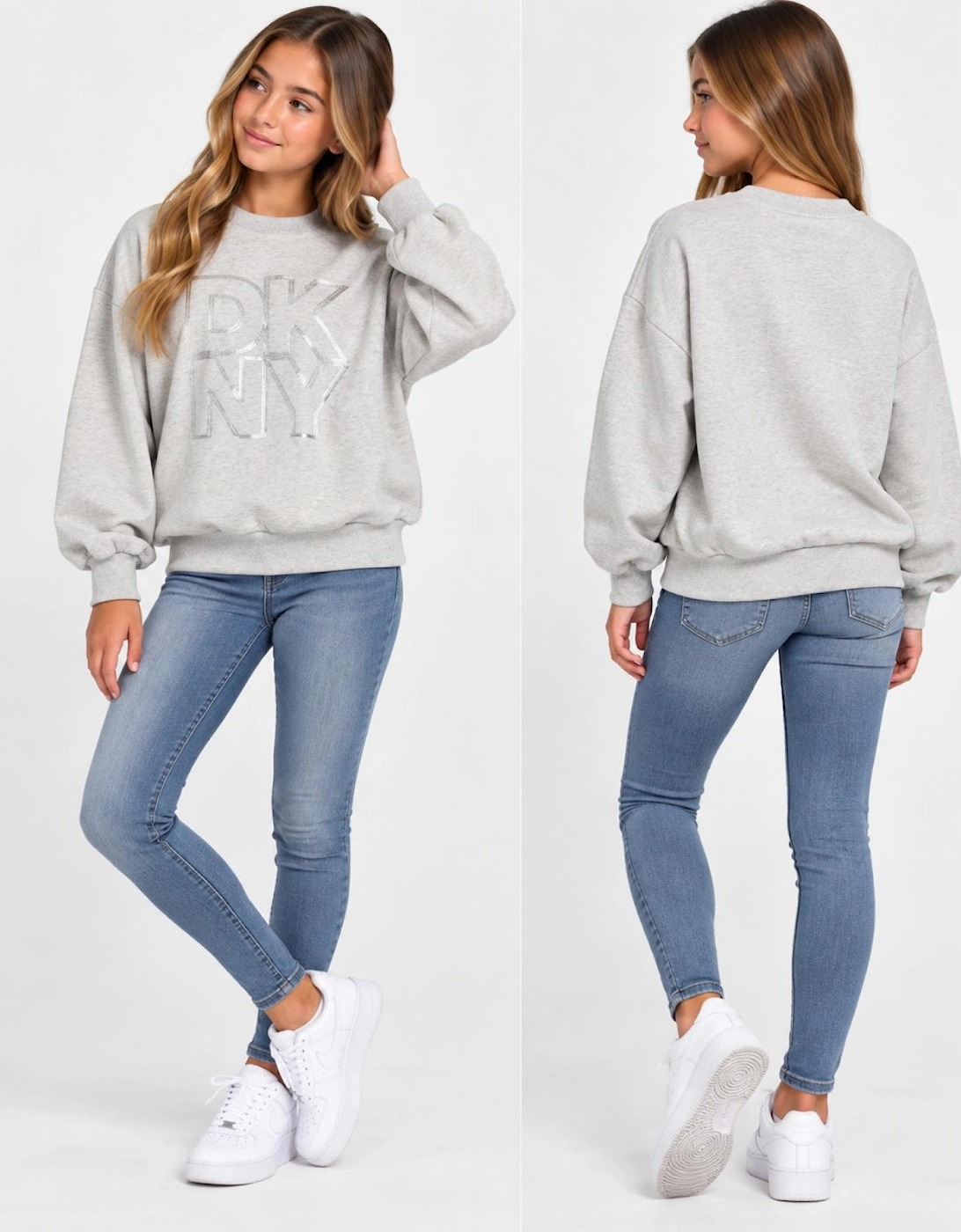 DKNY BEIGE SWEATSHIRT D62904
