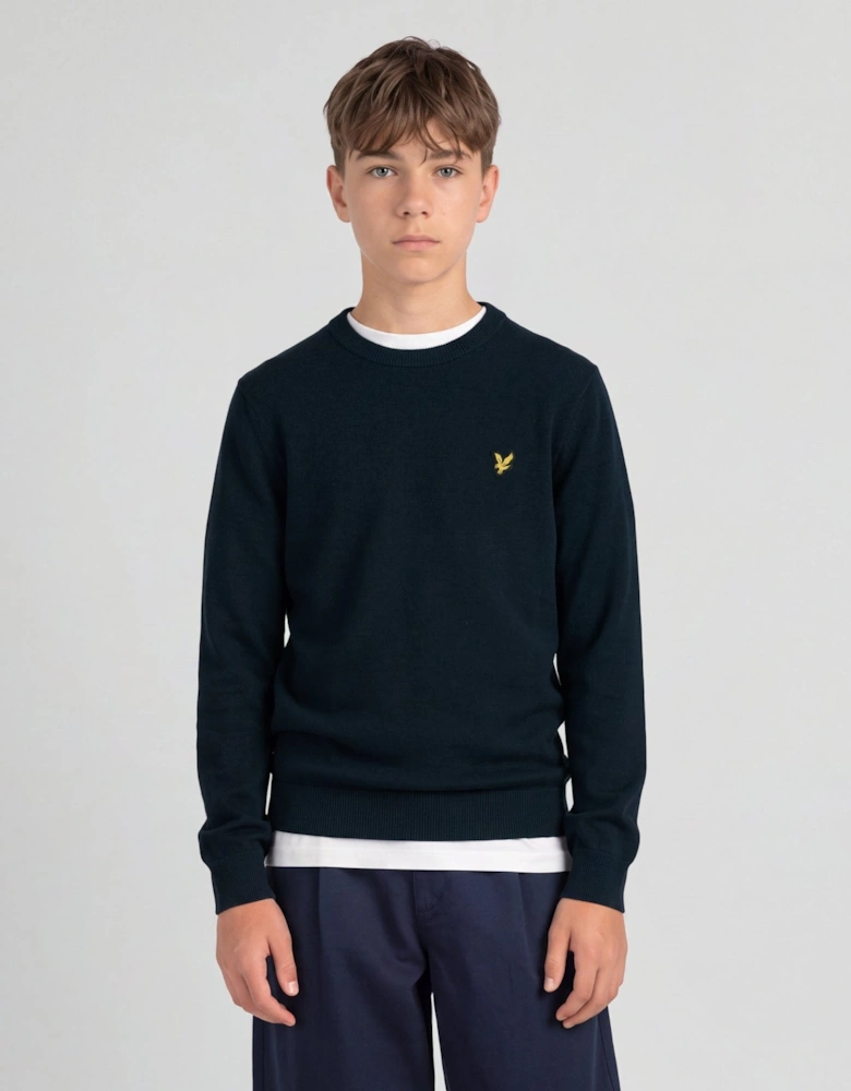Cotton Crew Neck Jumper