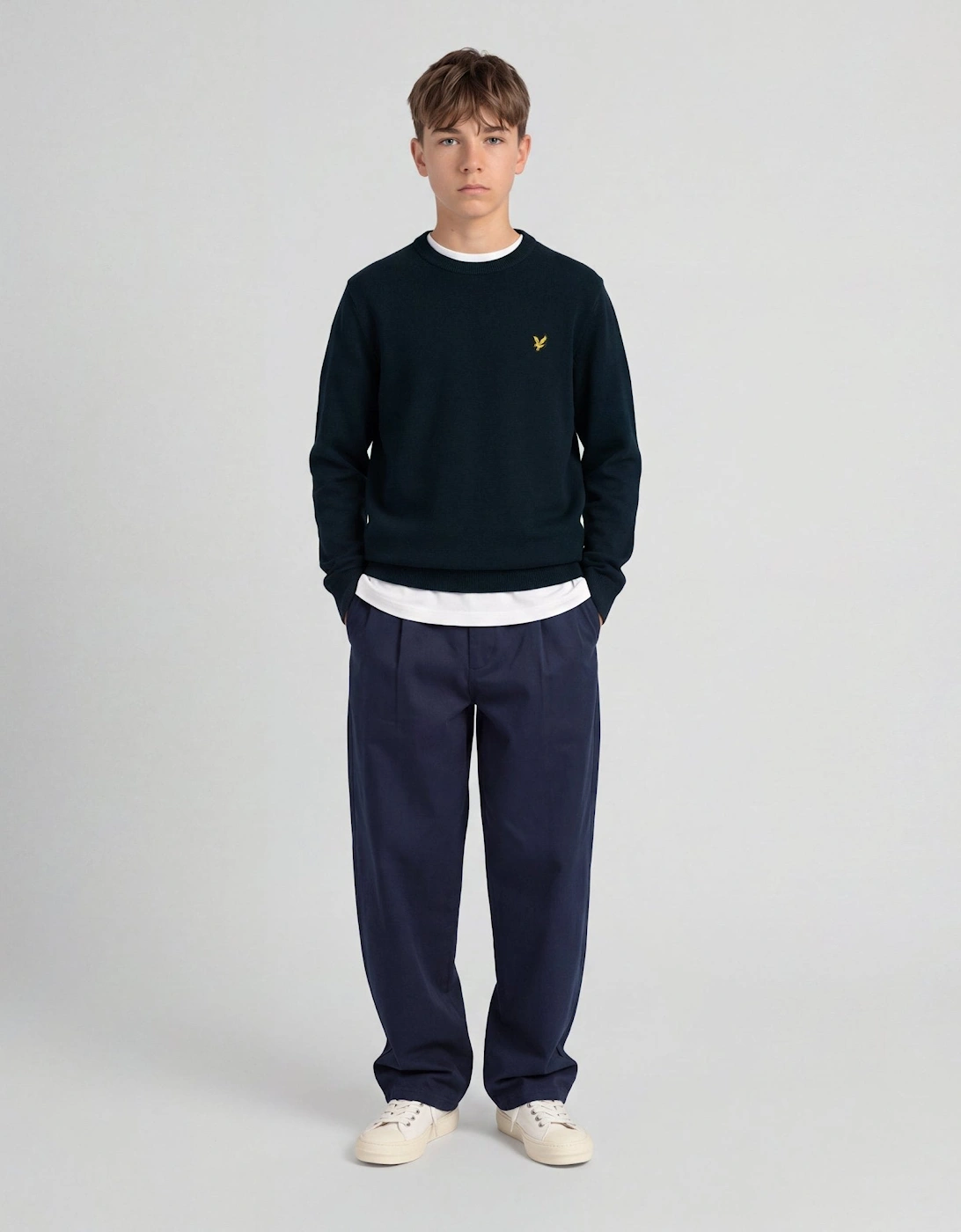 Cotton Crew Neck Jumper