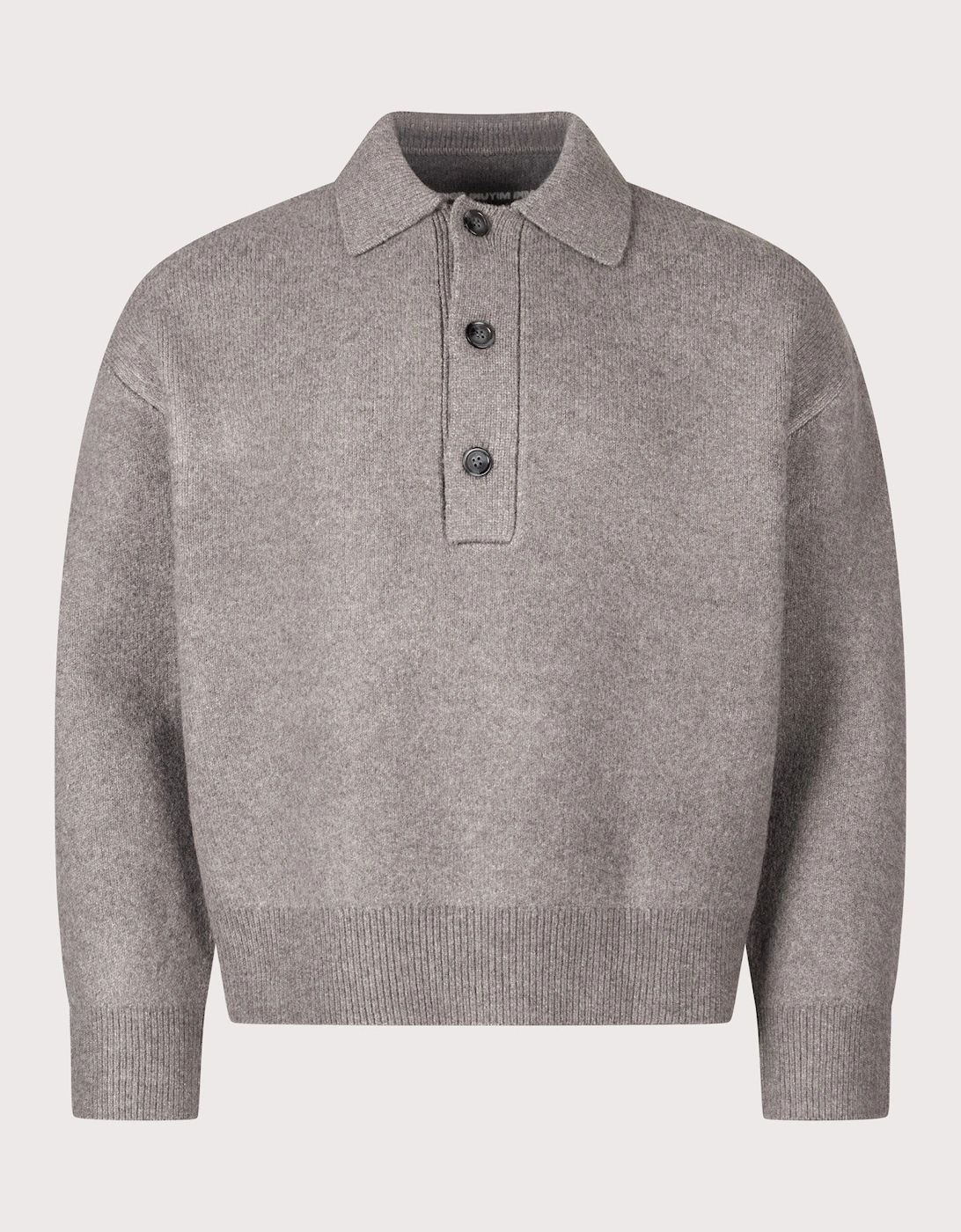 Relaxed Box Fit Double Knit Rugby