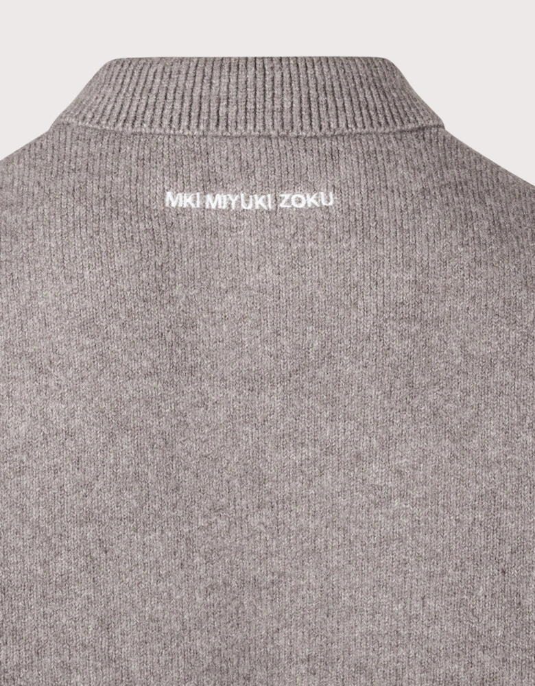 Relaxed Box Fit Double Knit Rugby