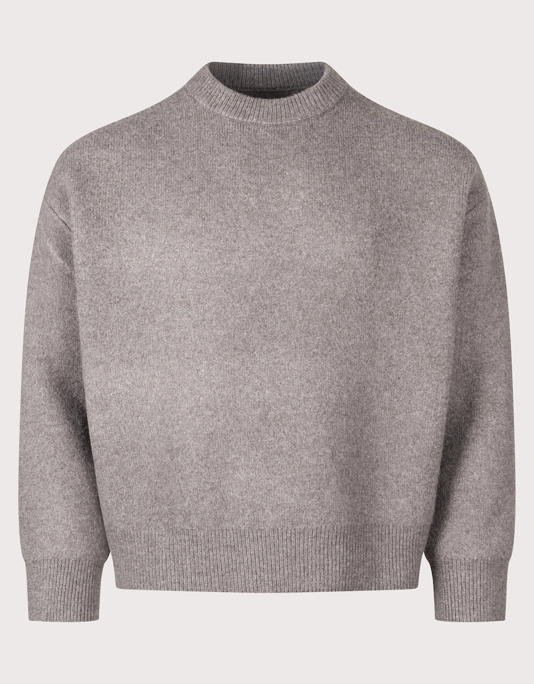 Relaxed Box Fit Double Knit Crewneck Jumper