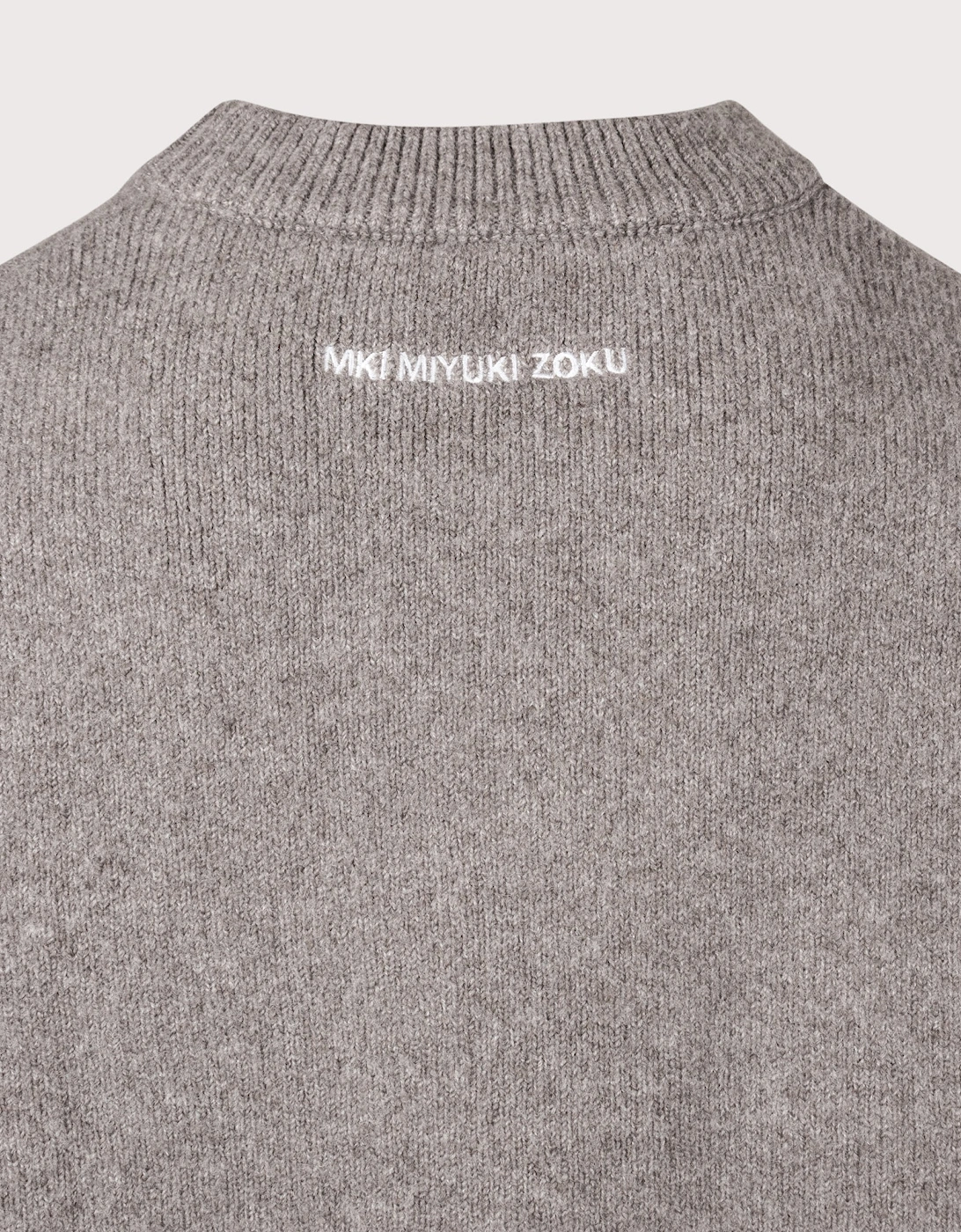 Relaxed Box Fit Double Knit Crewneck Jumper