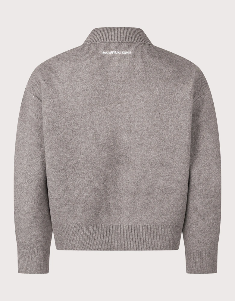 Relaxed Box Fit Double Knit Rugby