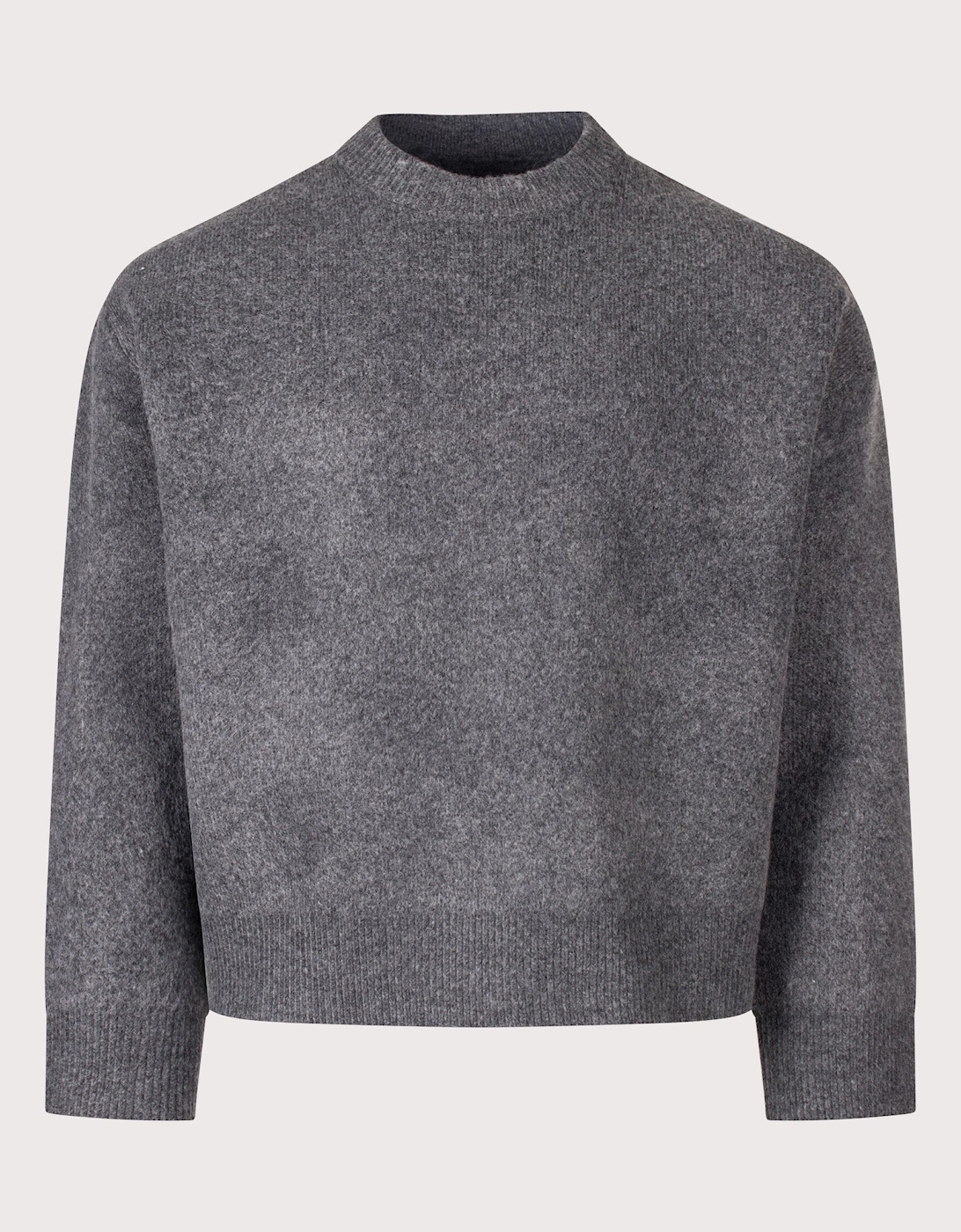 Relaxed Box Fit Double Knit Crewneck Jumper