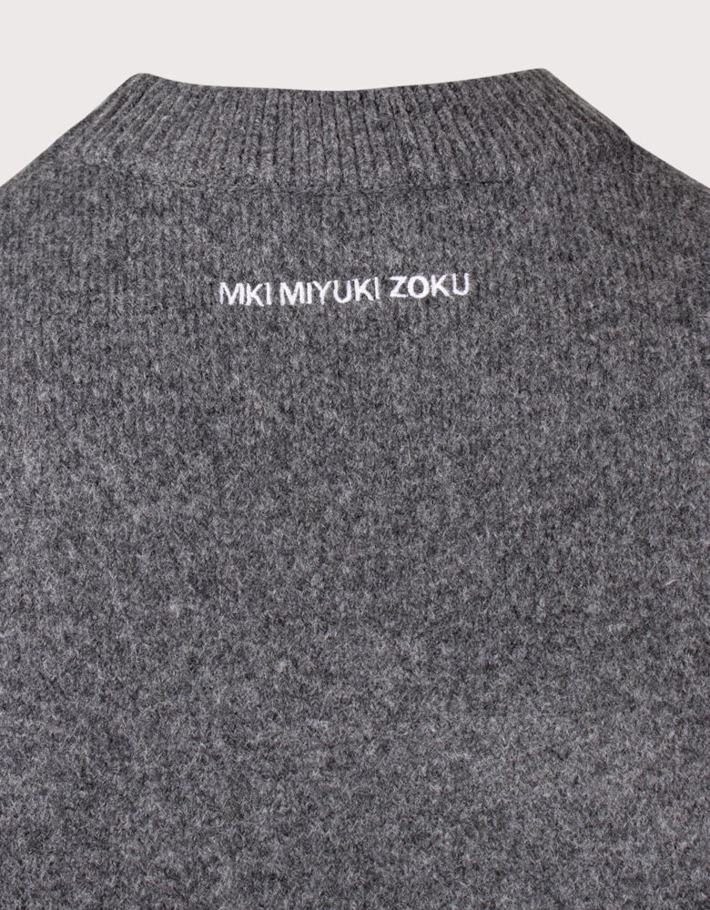 Relaxed Box Fit Double Knit Crewneck Jumper