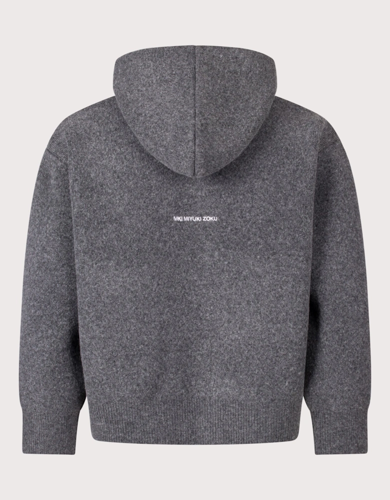 Relaxed Box Fit Double Knit Hoodie