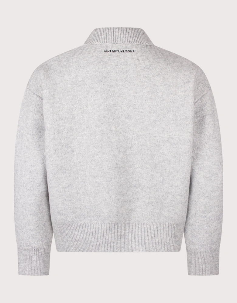 Relaxed Box Fit Double Knit Rugby